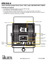 Preview for 2 page of Ikan IFB1024 Quick Start Manual