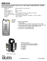 Предварительный просмотр 3 страницы Ikan IFB576 Quick Start Manual