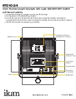 Предварительный просмотр 2 страницы Ikan IFD1024 Quick Start Manual