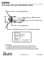 Предварительный просмотр 2 страницы Ikan iLED6 Quick Start Manual
