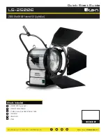 Предварительный просмотр 1 страницы Ikan Lightstar LS-2500E Quick Start Manual