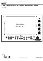 Preview for 2 page of Ikan MD7 Quick Start Manual