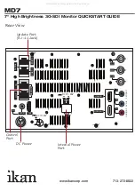 Предварительный просмотр 3 страницы Ikan MD7 Quick Start Manual