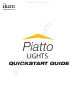 Предварительный просмотр 1 страницы Ikan Piatto Lights PL103 Quick Start Manual