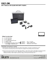 Предварительный просмотр 1 страницы Ikan VK7-DK Deluxe Kit Quick Start Manual