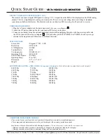 Preview for 4 page of Ikan VX7E Quick Start Manual