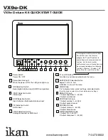 Preview for 2 page of Ikan VX9e-DK Quick Start Manual