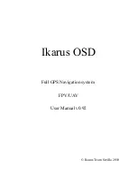 Ikarus Team Sevilla Ikarus OSD User Manual preview