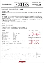 iKarus Lexors PENTA 5023001 Instruction preview