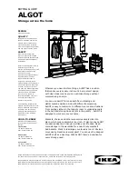 IKEA ALGOT Buying Manual preview