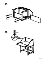 Предварительный просмотр 12 страницы IKEA ALVE ADDON UNIT FOR SECRETARY Instructions Manual