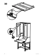 Предварительный просмотр 16 страницы IKEA ALVE ADDON UNIT FOR SECRETARY Instructions Manual