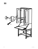 Предварительный просмотр 18 страницы IKEA ALVE ADDON UNIT FOR SECRETARY Instructions Manual