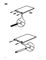 Предварительный просмотр 22 страницы IKEA ALVE CORNER WORKSTATN Instructions Manual