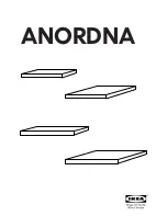 Предварительный просмотр 1 страницы IKEA ANORDNA SHELF 11 3/4X14 5/8" 2PK Instructions