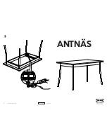 Предварительный просмотр 1 страницы IKEA ANTNÄS DINING TABLE 51X30" ANT/BLK Instructions