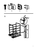 Предварительный просмотр 9 страницы IKEA ANTONIUS CLOTHES RAIL Manual