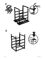 Предварительный просмотр 10 страницы IKEA ANTONIUS CLOTHES RAIL Manual