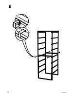 Предварительный просмотр 16 страницы IKEA ANTONIUS CLOTHES RAIL Manual