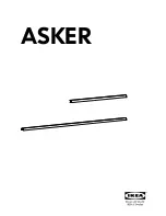 Предварительный просмотр 1 страницы IKEA ASKER Instructions Manual