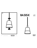 Preview for 1 page of IKEA BASISK PENDENT LAMP 8" Instructions