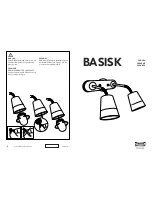 IKEA BASISK WALL LAMP DOUBLE Instructions preview