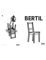 Предварительный просмотр 1 страницы IKEA BERTIL CHAIR Instructions