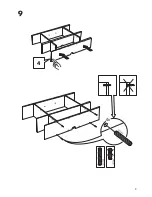 Предварительный просмотр 9 страницы IKEA BESTA BURS WALL SHELF 71X10" Instructions Manual