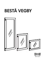 Предварительный просмотр 1 страницы IKEA BESTÅ VEGBY GLASS DOOR 24X15 Instructions Manual