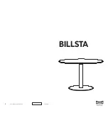 IKEA BILLSTA ROUND TABLE UNDERFRAME 28 3/8" Instructions предпросмотр