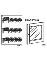 IKEA BILLY BYOM GLASS DOOR FOR HEIGHT EXT Instructions предпросмотр