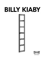 IKEA BILLY KIABY Instructions Manual предпросмотр