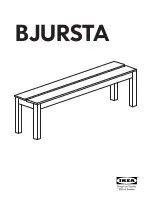 IKEA BJURSTA Instructions Manual предпросмотр