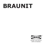 IKEA BRAUNIT Manual preview