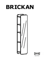 Preview for 1 page of IKEA BRICKAN Instructions Manual