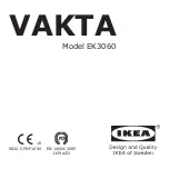 Предварительный просмотр 1 страницы IKEA EK3060 Manual