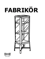 Предварительный просмотр 1 страницы IKEA FABRIKOR Instructions Manual