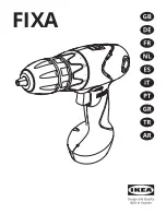 IKEA FIXA screwdriver/drill Li-ion 14.4V Original Instructions Manual preview