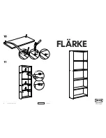 Предварительный просмотр 1 страницы IKEA FLÄRKE BOOKCASE 23X67" Instructions