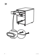 Предварительный просмотр 16 страницы IKEA GALANT DRAWER UNIT/CASTERS 18X25" Instructions Manual