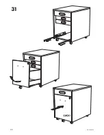 Предварительный просмотр 22 страницы IKEA GALANT DRAWER UNIT/CASTERS 18X25" Instructions Manual