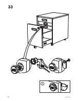 Предварительный просмотр 24 страницы IKEA GALANT DRAWER UNIT/CASTERS 18X25" Instructions Manual