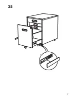 Предварительный просмотр 27 страницы IKEA GALANT DRAWER UNIT/CASTERS 18X25" Instructions Manual