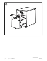 Предварительный просмотр 28 страницы IKEA GALANT DRAWER UNIT/CASTERS 18X25" Instructions Manual