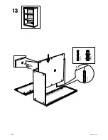 Предварительный просмотр 18 страницы IKEA GALANT FRAME 63" Assembly