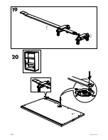 Предварительный просмотр 22 страницы IKEA GALANT FRAME 63" Assembly