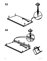 Предварительный просмотр 24 страницы IKEA GALANT FRAME 63" Assembly