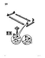 Предварительный просмотр 28 страницы IKEA GALANT FRAME 63" Assembly