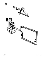 Предварительный просмотр 30 страницы IKEA GALANT FRAME 63" Assembly