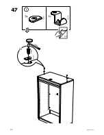 Предварительный просмотр 44 страницы IKEA GALANT FRAME 63" Assembly